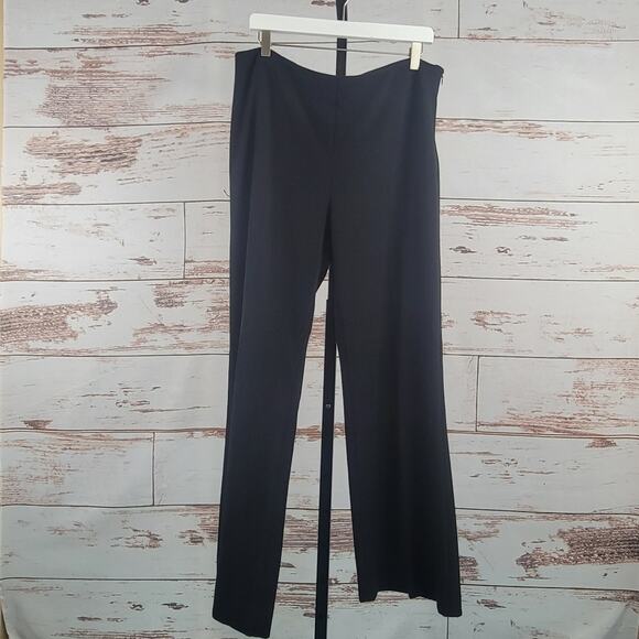 Margaret M Wide Leg Trouser Dress Pant Black Size 16 - Picture 1 of 7